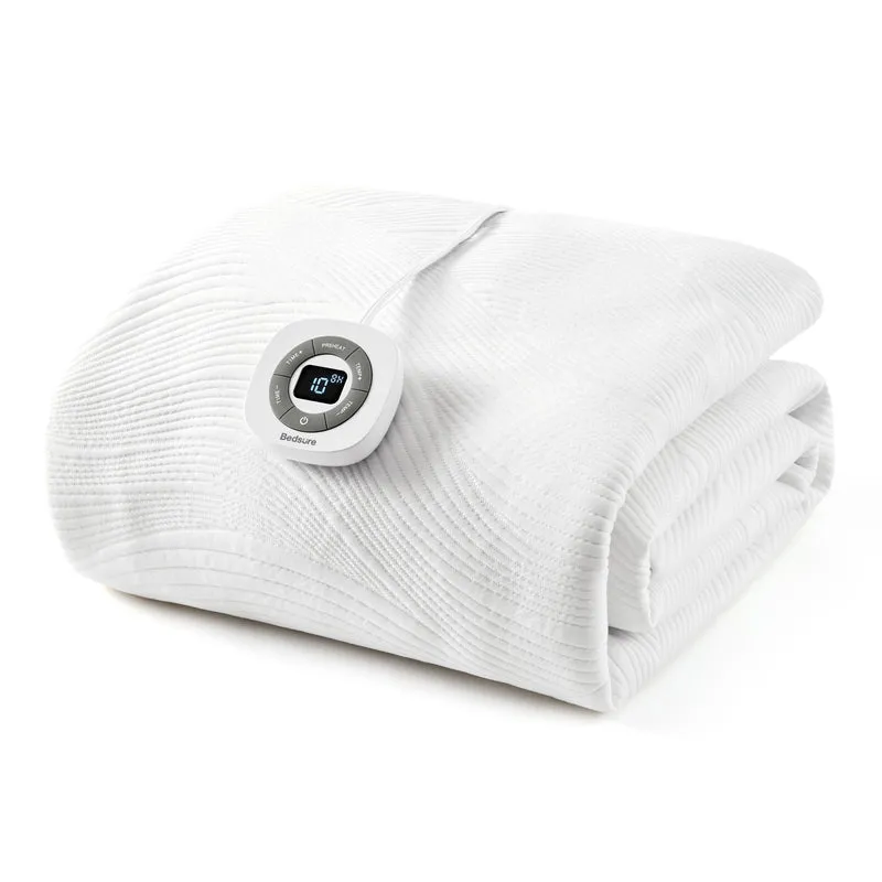 Luxury Jacquard Heated Mattress Pad